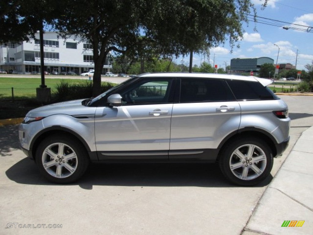 Indus Silver Metallic 2013 Land Rover Range Rover Evoque Pure Exterior Photo #84810852