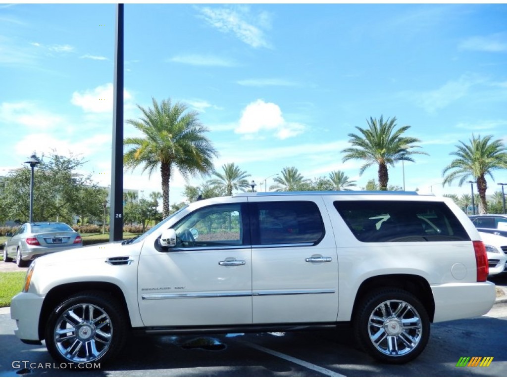 White Diamond Tricoat 2011 Cadillac Escalade ESV Platinum Exterior Photo #84811833