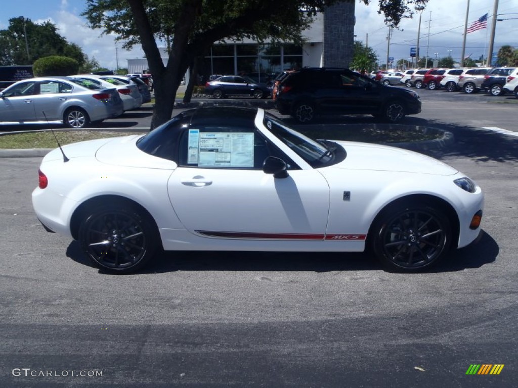 Crystal White Pearl Mica 2013 Mazda MX-5 Miata Club Hard Top Roadster Exterior Photo #84812070