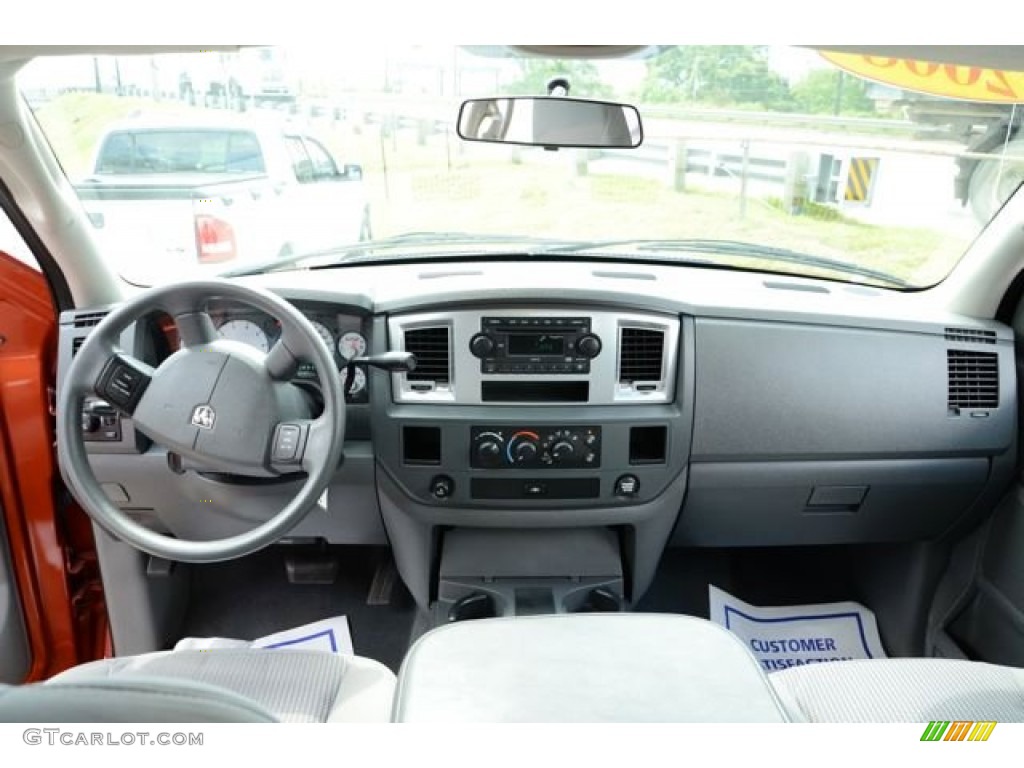 2008 Ram 1500 Big Horn Edition Quad Cab - Sunburst Orange Pearl / Medium Slate Gray photo #12