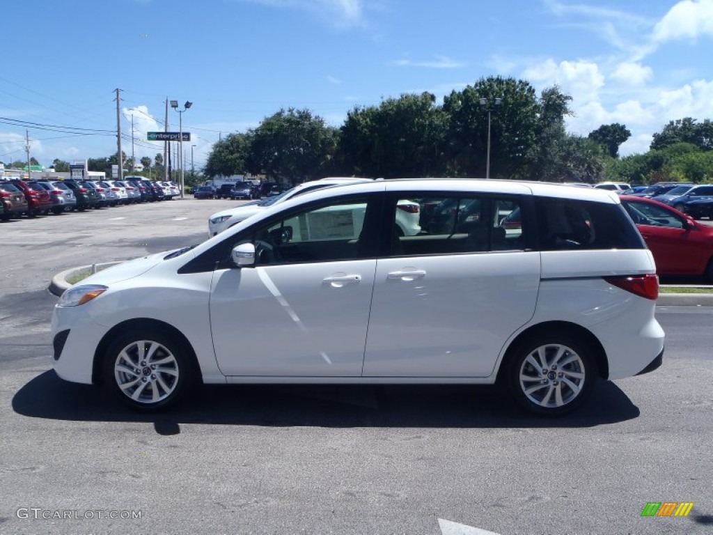 2013 MAZDA5 Sport - Crystal White Pearl / Sand photo #2