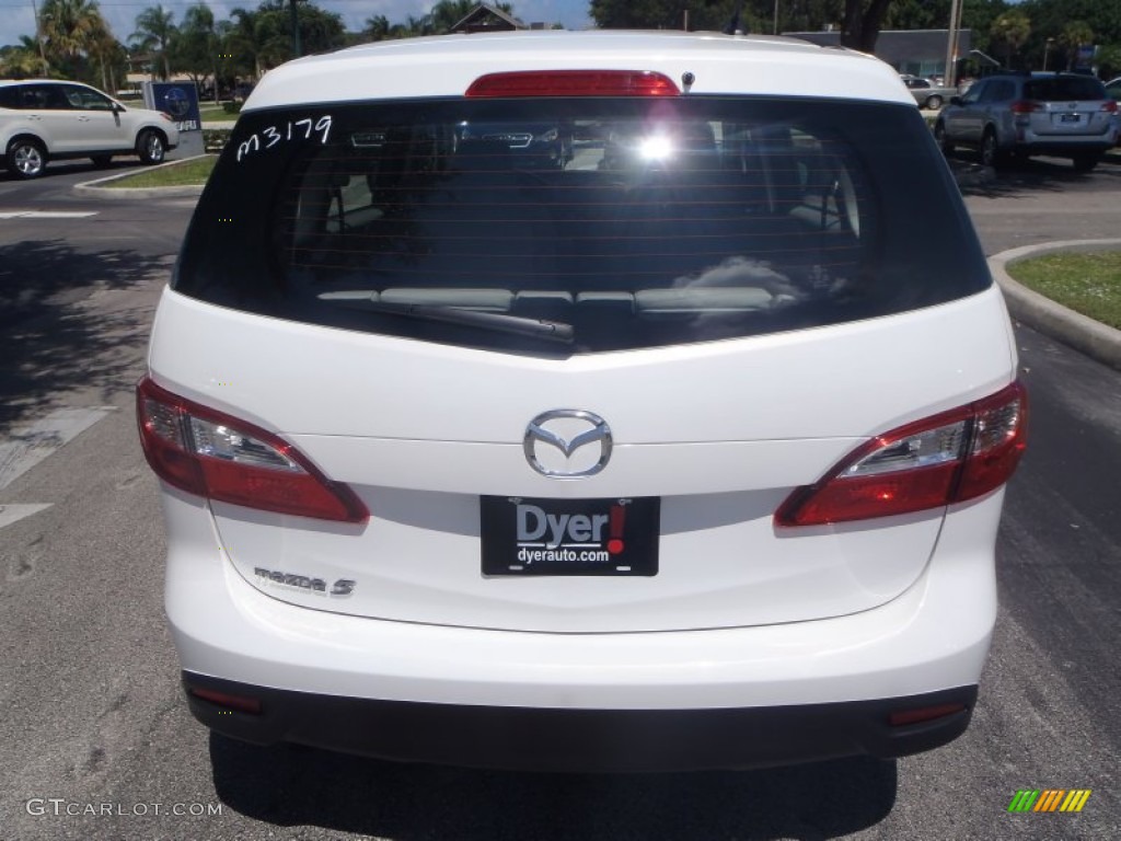 2013 MAZDA5 Sport - Crystal White Pearl / Sand photo #3