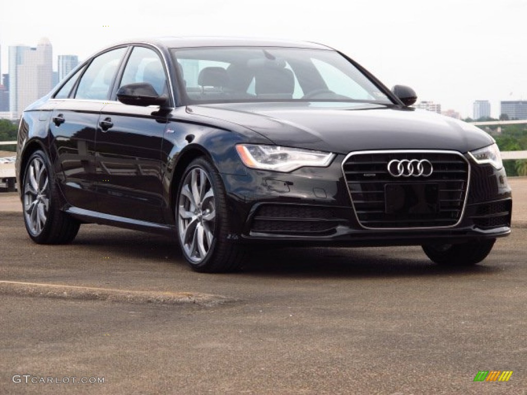 Phantom Black Pearl 2014 Audi A6 3.0T quattro Sedan Exterior Photo #84812565