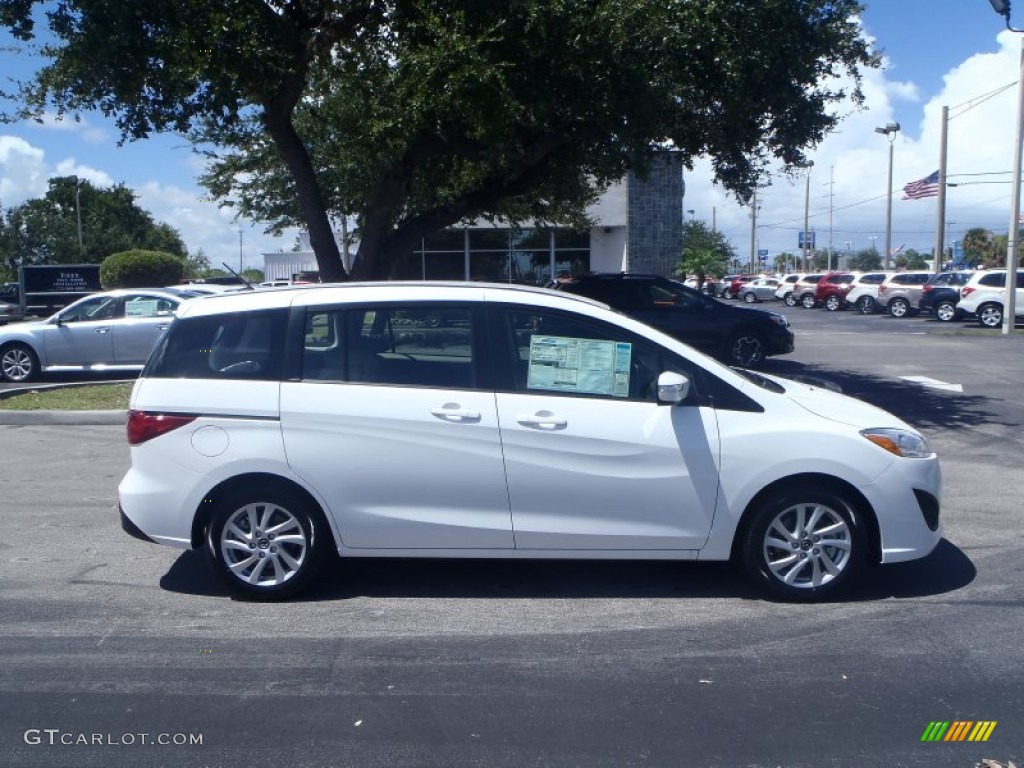 2013 MAZDA5 Sport - Crystal White Pearl / Sand photo #5