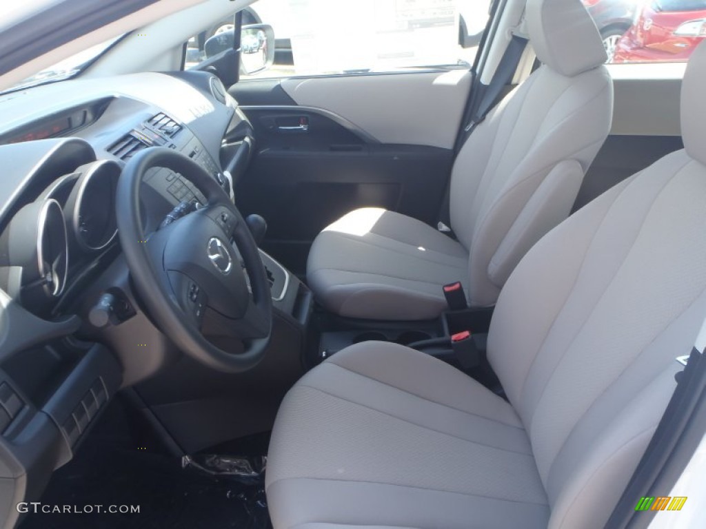2013 MAZDA5 Sport - Crystal White Pearl / Sand photo #9