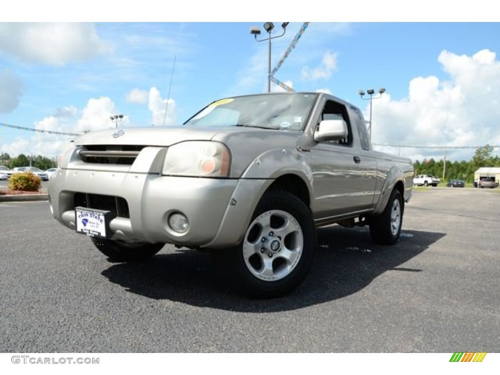 2001 Frontier SC V6 King Cab Desert Runner - Sand Dune Metallic / Black photo #1