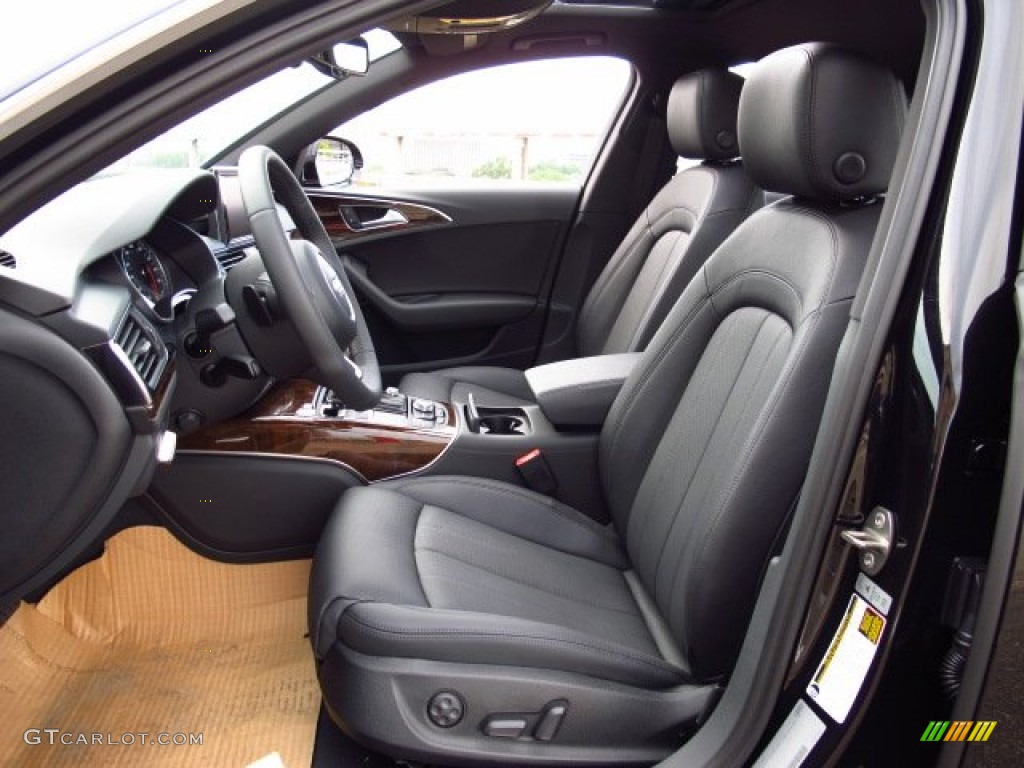 Black Interior 2014 Audi A6 3.0T quattro Sedan Photo #84812802