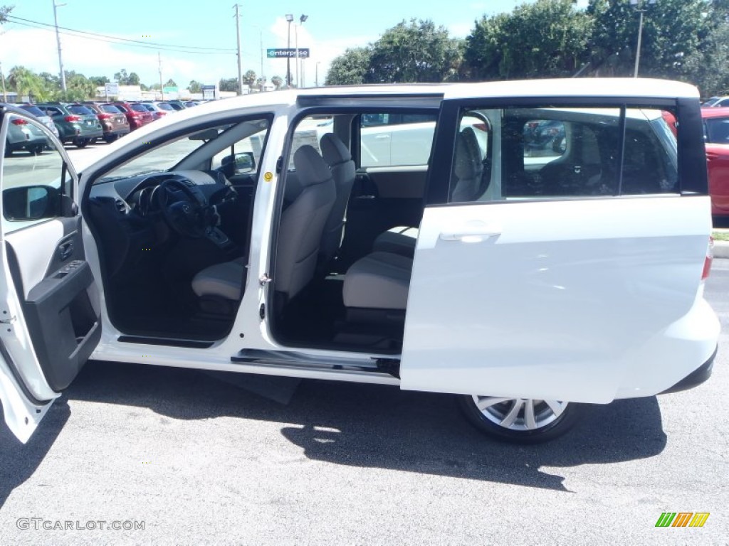 2013 MAZDA5 Sport - Crystal White Pearl / Sand photo #17