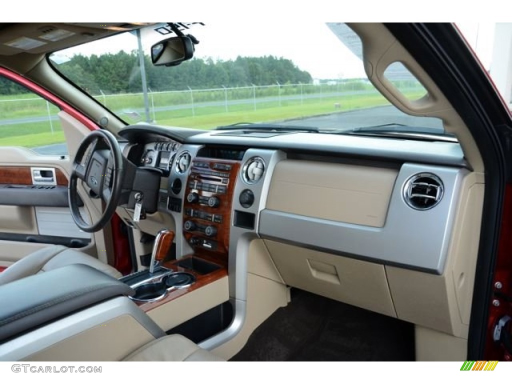 2010 F150 Lariat SuperCrew - Red Candy Metallic / Tan photo #20