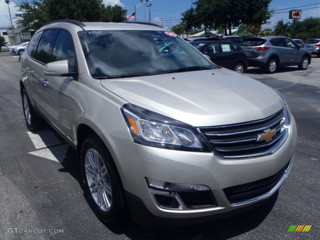 2014 Traverse LT - Champagne Silver Metallic / Ebony/Mojave photo #1