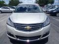 2014 Champagne Silver Metallic Chevrolet Traverse LT  photo #2