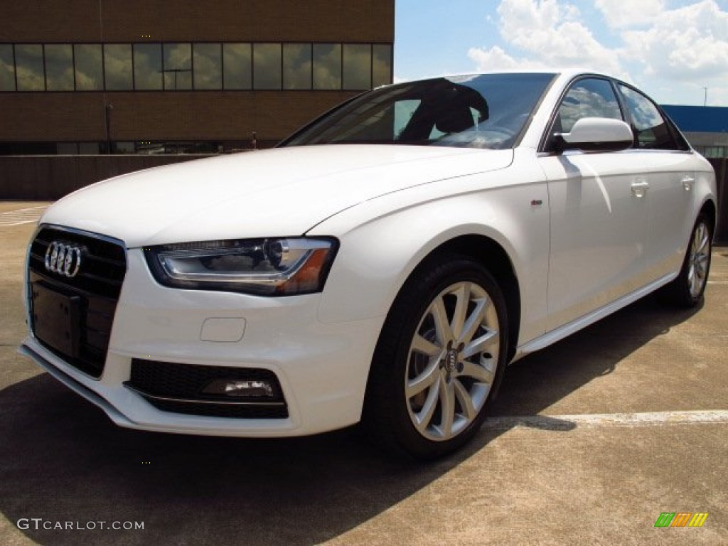 2014 A4 2.0T Sedan - Ibis White / Chestnut Brown/Black photo #5