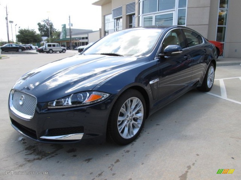 Indigo Metallic 2013 Jaguar XF 3.0 Exterior Photo #84814572