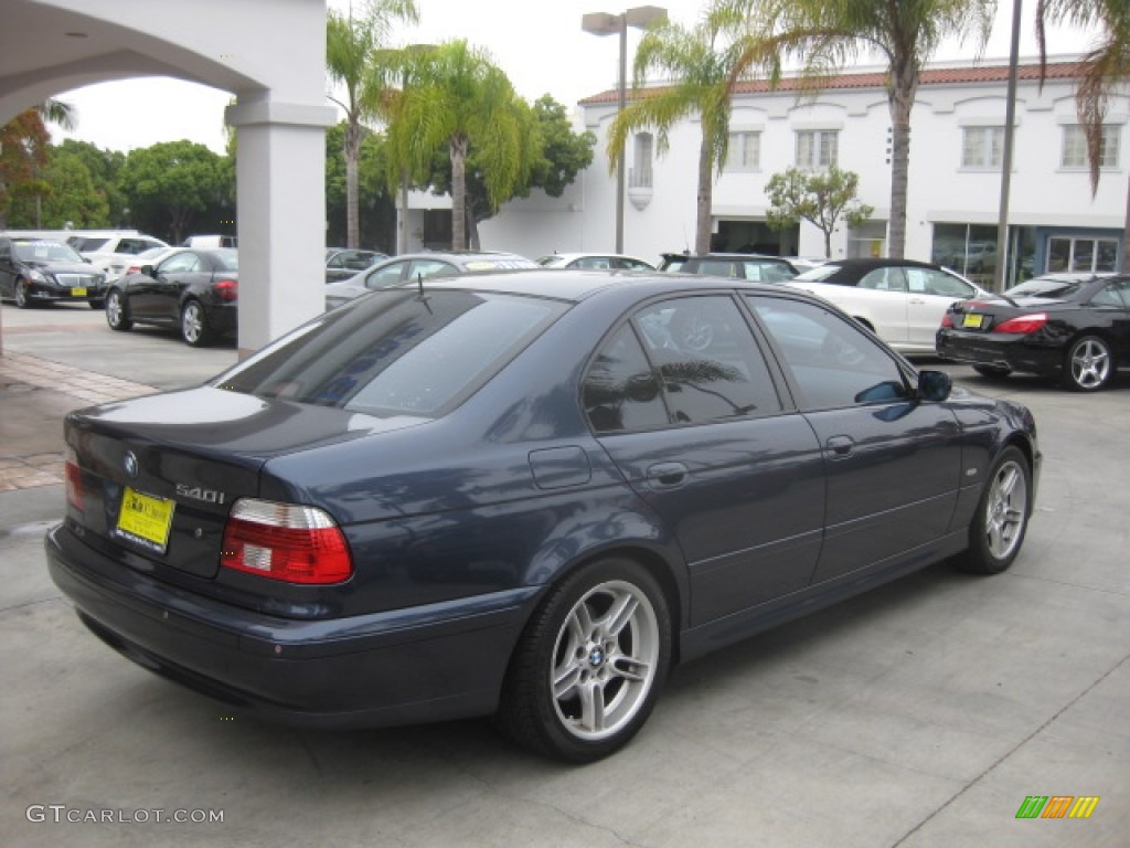 2002 5 Series 540i Sedan - Toledo Blue Metallic / Black photo #2