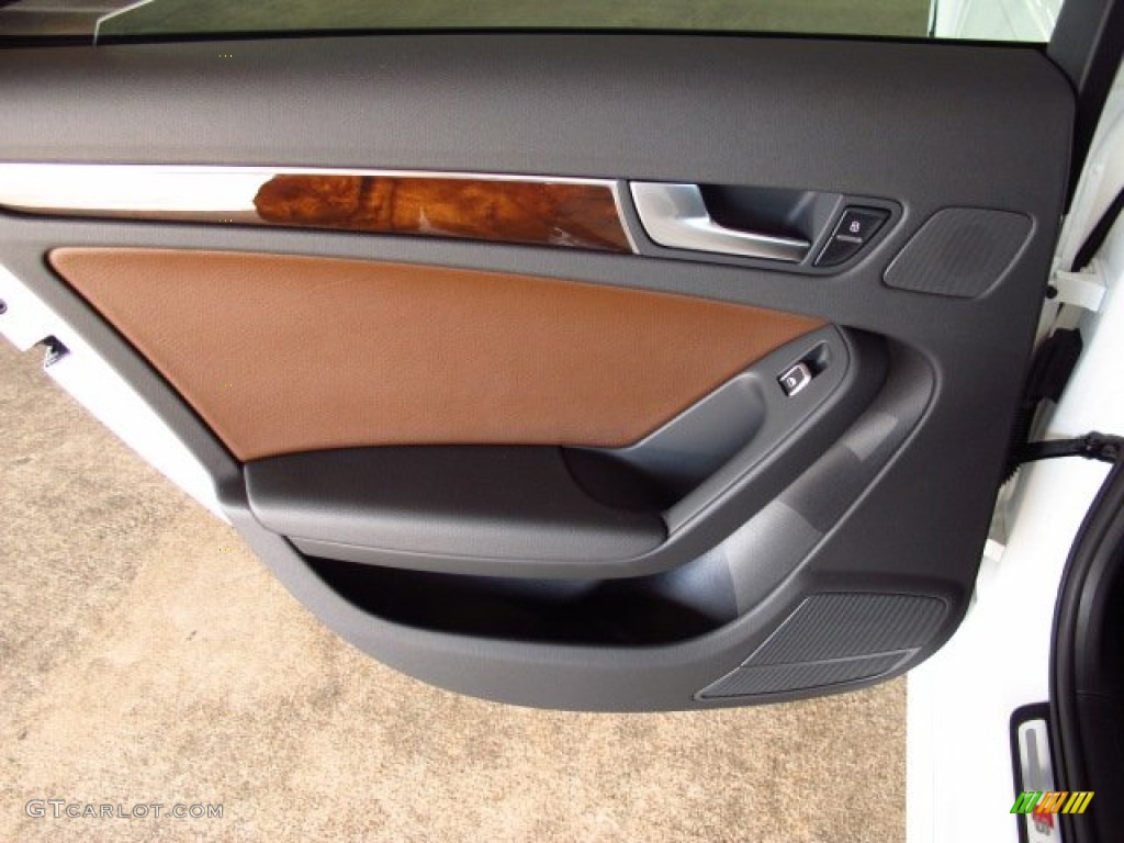 2014 A4 2.0T Sedan - Ibis White / Chestnut Brown/Black photo #13