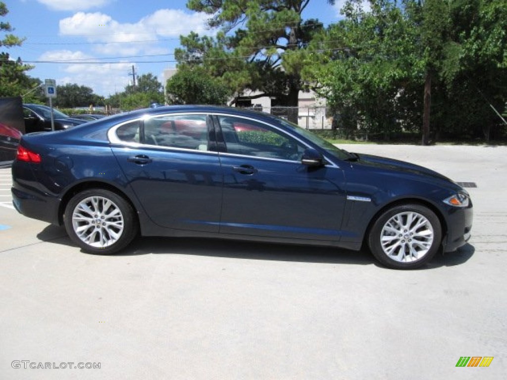 Indigo Metallic 2013 Jaguar XF 3.0 Exterior Photo #84814710