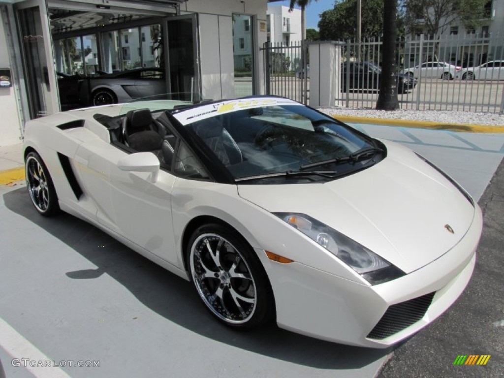 2007 Gallardo Spyder - Balloon White / Nero Perseus photo #9