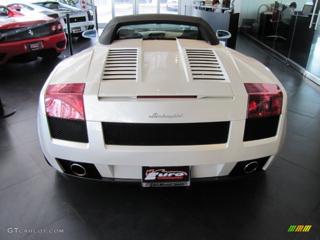 2007 Gallardo Spyder - Balloon White / Nero Perseus photo #13