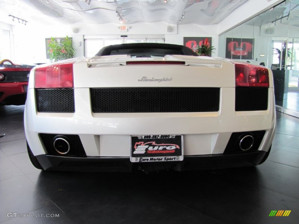2007 Gallardo Spyder - Balloon White / Nero Perseus photo #14