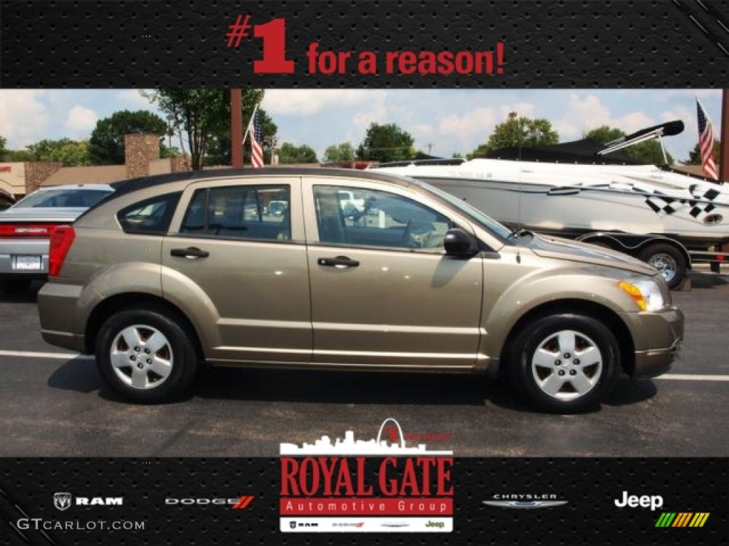 2008 Caliber SE - Light Khaki Metallic / Pastel Pebble Beige photo #1