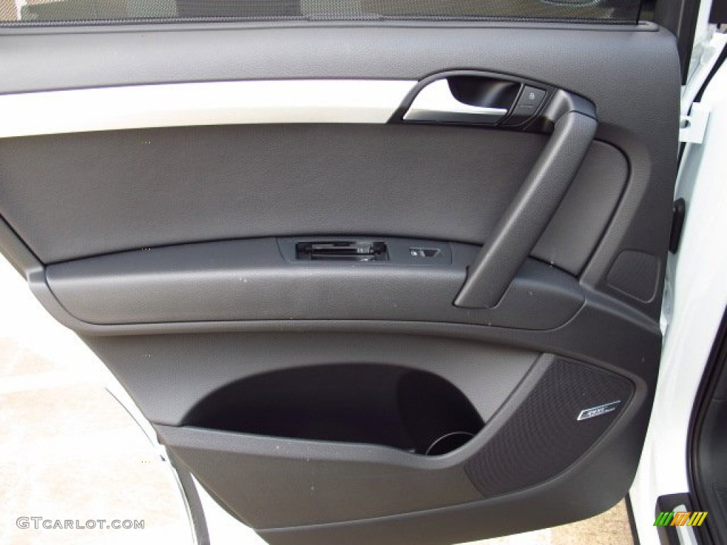 2014 Audi Q7 3.0 TDI quattro S Line Package Black Door Panel Photo #84816520
