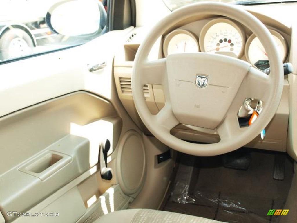 2008 Caliber SE - Light Khaki Metallic / Pastel Pebble Beige photo #10