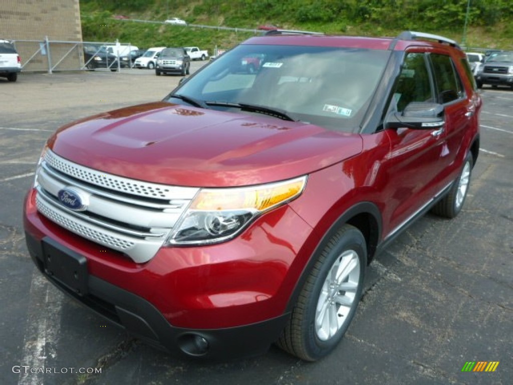 2014 Explorer XLT 4WD - Ruby Red / Charcoal Black photo #5