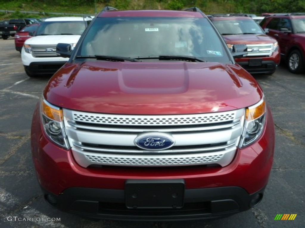 2014 Explorer XLT 4WD - Ruby Red / Charcoal Black photo #6