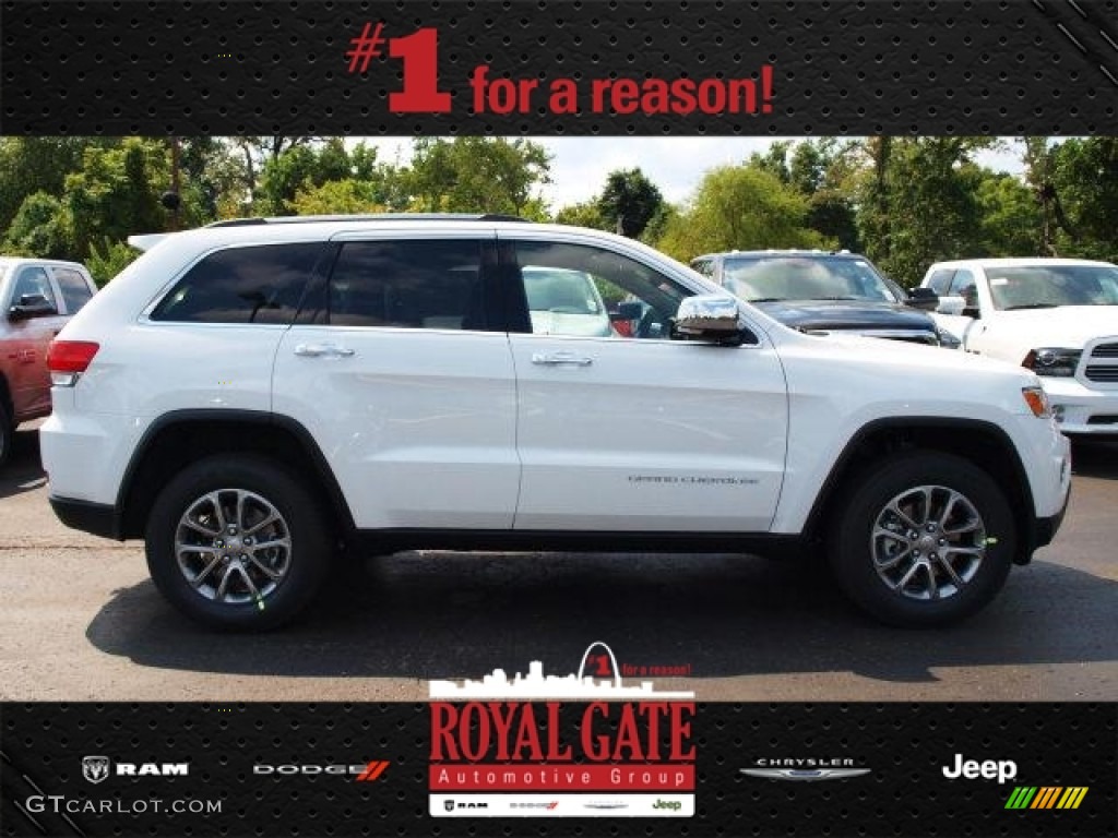 2014 Grand Cherokee Limited 4x4 - Bright White / New Zealand Black/Light Frost photo #1