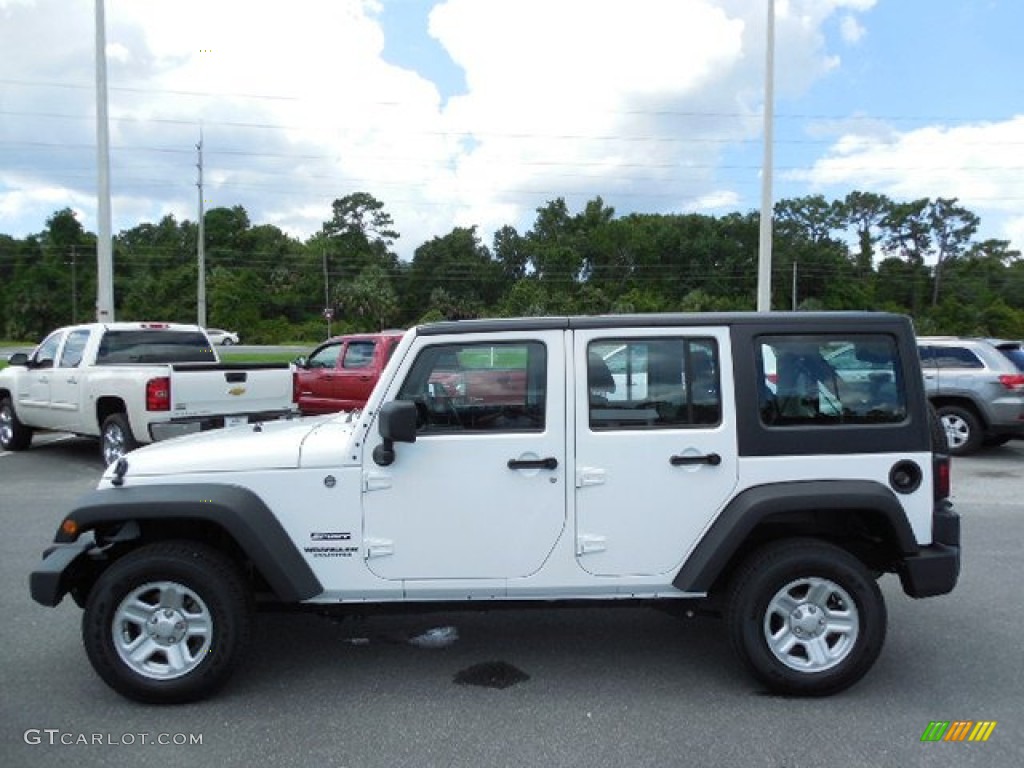 Bright White 2011 Jeep Wrangler Unlimited Sport 4x4 Right Hand Drive Exterior Photo #84816843