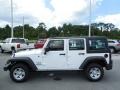 Bright White 2011 Jeep Wrangler Unlimited Sport 4x4 Right Hand Drive Exterior