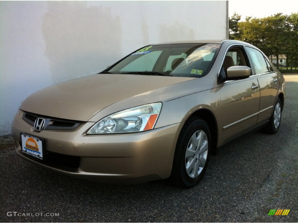 2003 Accord LX Sedan - Desert Mist Metallic / Ivory photo #1