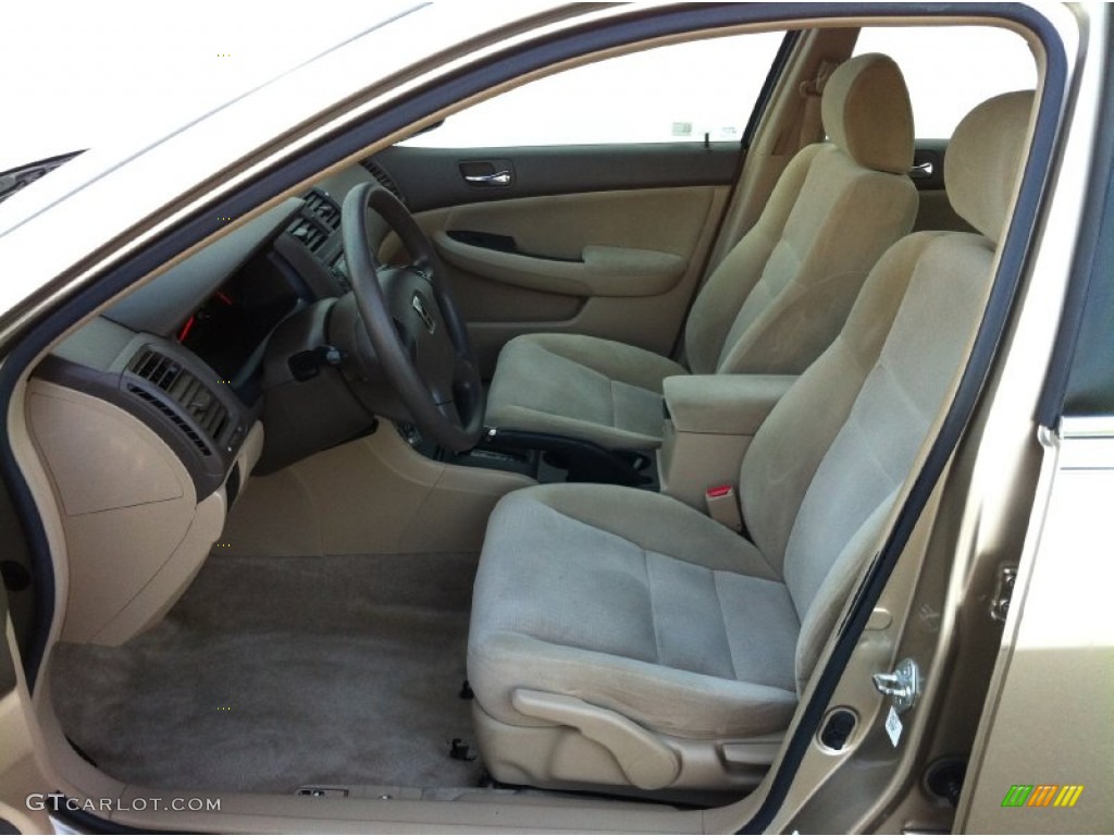 2003 Accord LX Sedan - Desert Mist Metallic / Ivory photo #10