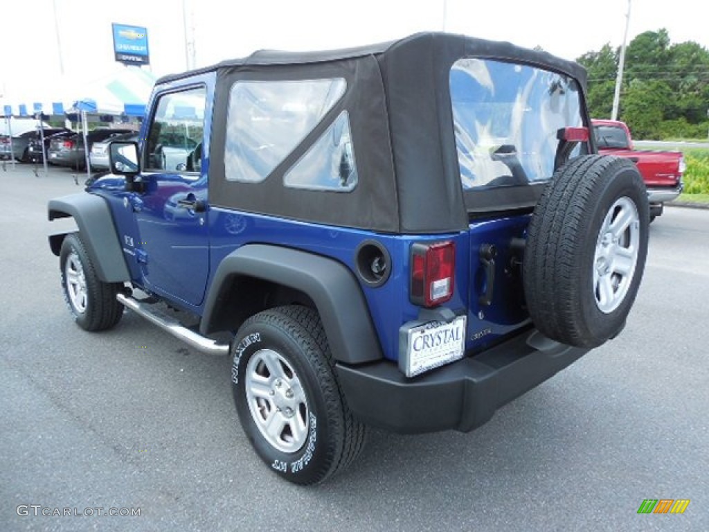 2009 Wrangler X 4x4 - Deep Water Blue Pearl Coat / Dark Slate Gray/Medium Slate Gray photo #3