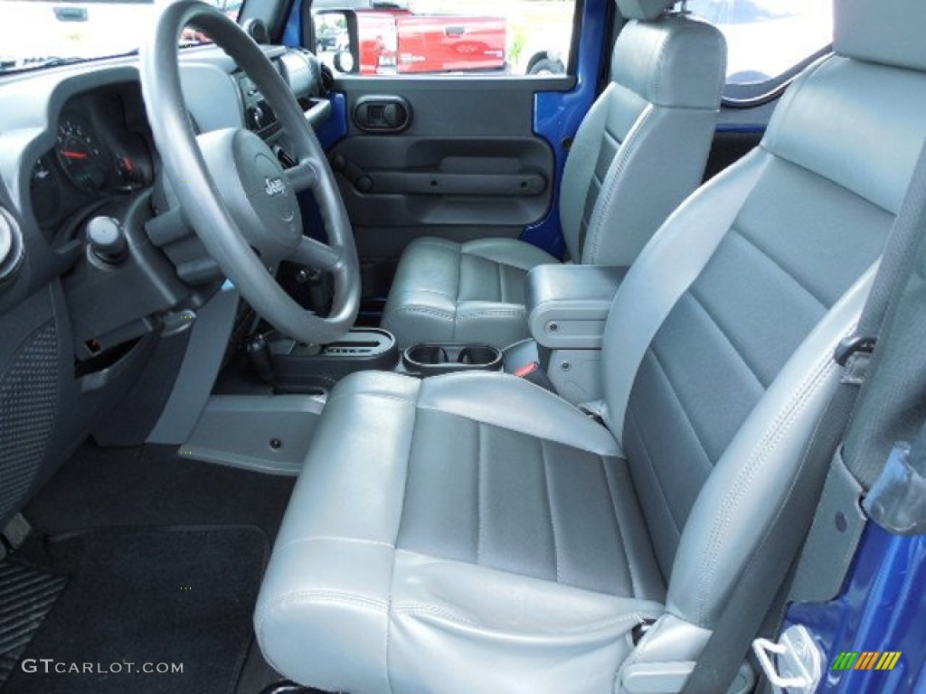 2009 Wrangler X 4x4 - Deep Water Blue Pearl Coat / Dark Slate Gray/Medium Slate Gray photo #4