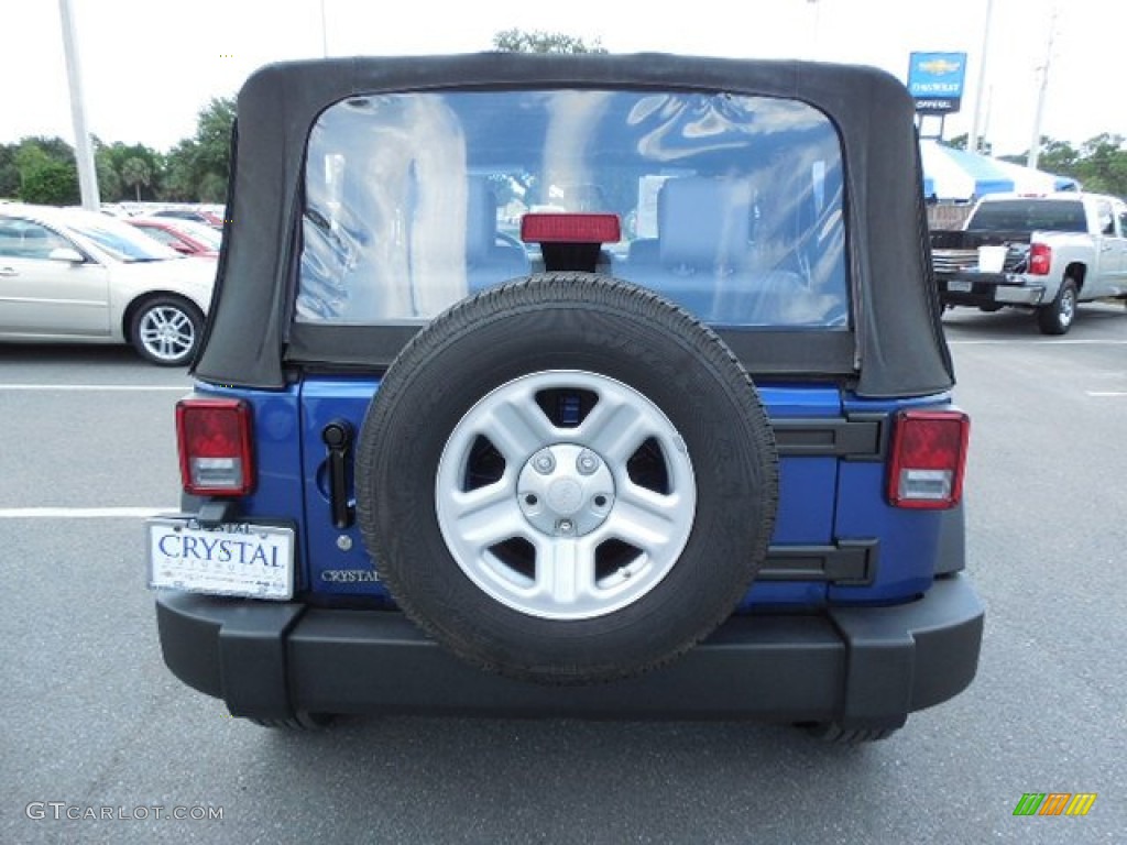 2009 Wrangler X 4x4 - Deep Water Blue Pearl Coat / Dark Slate Gray/Medium Slate Gray photo #7