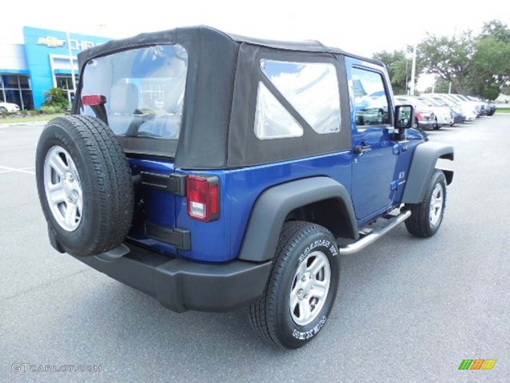 2009 Wrangler X 4x4 - Deep Water Blue Pearl Coat / Dark Slate Gray/Medium Slate Gray photo #8
