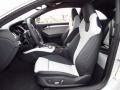 Black/Lunar Silver 2014 Audi S5 3.0T Premium Plus quattro Coupe Interior Color