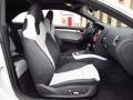 Black/Lunar Silver 2014 Audi S5 3.0T Premium Plus quattro Coupe Interior Color