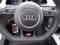 Black/Lunar Silver 2014 Audi S5 3.0T Premium Plus quattro Coupe Steering Wheel