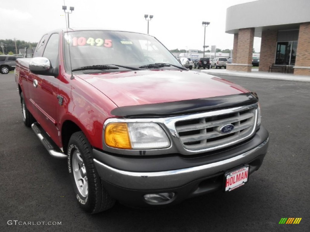 2004 F150 XLT Heritage SuperCab - Toreador Red Metallic / Heritage Graphite Grey photo #2