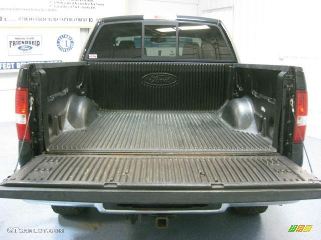 2004 F150 Lariat SuperCrew 4x4 - Black / Black photo #7