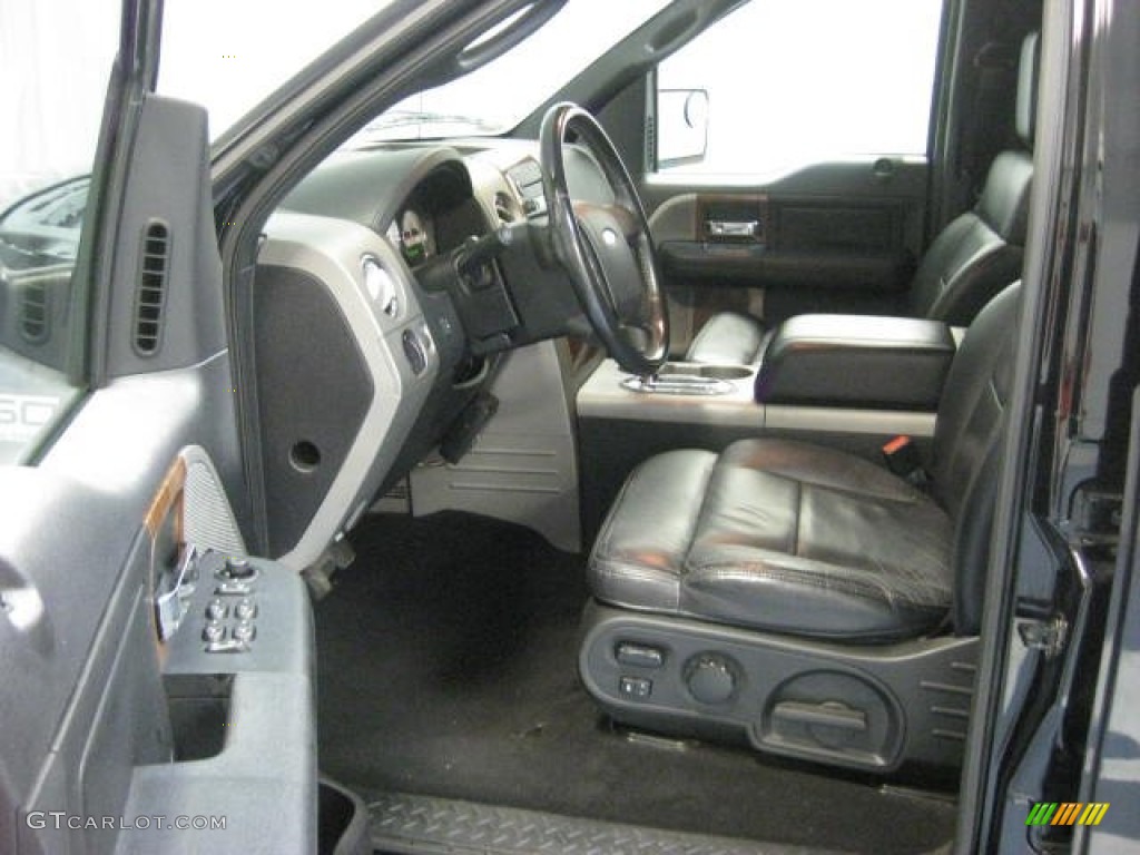 2004 F150 Lariat SuperCrew 4x4 - Black / Black photo #9