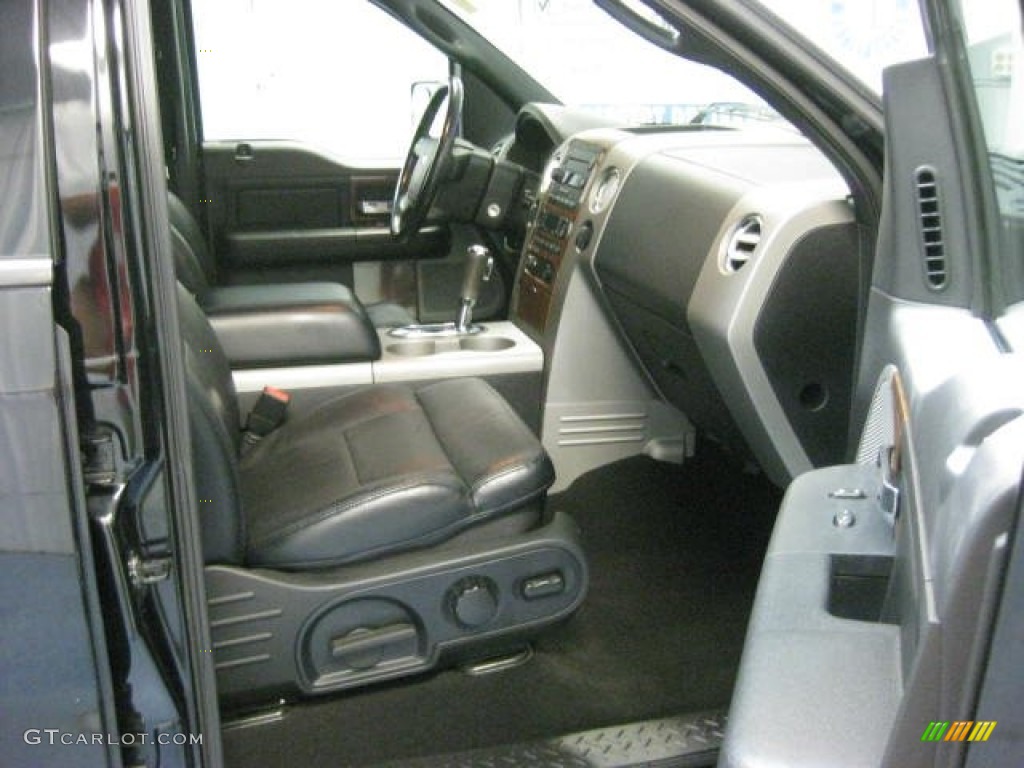 2004 F150 Lariat SuperCrew 4x4 - Black / Black photo #15