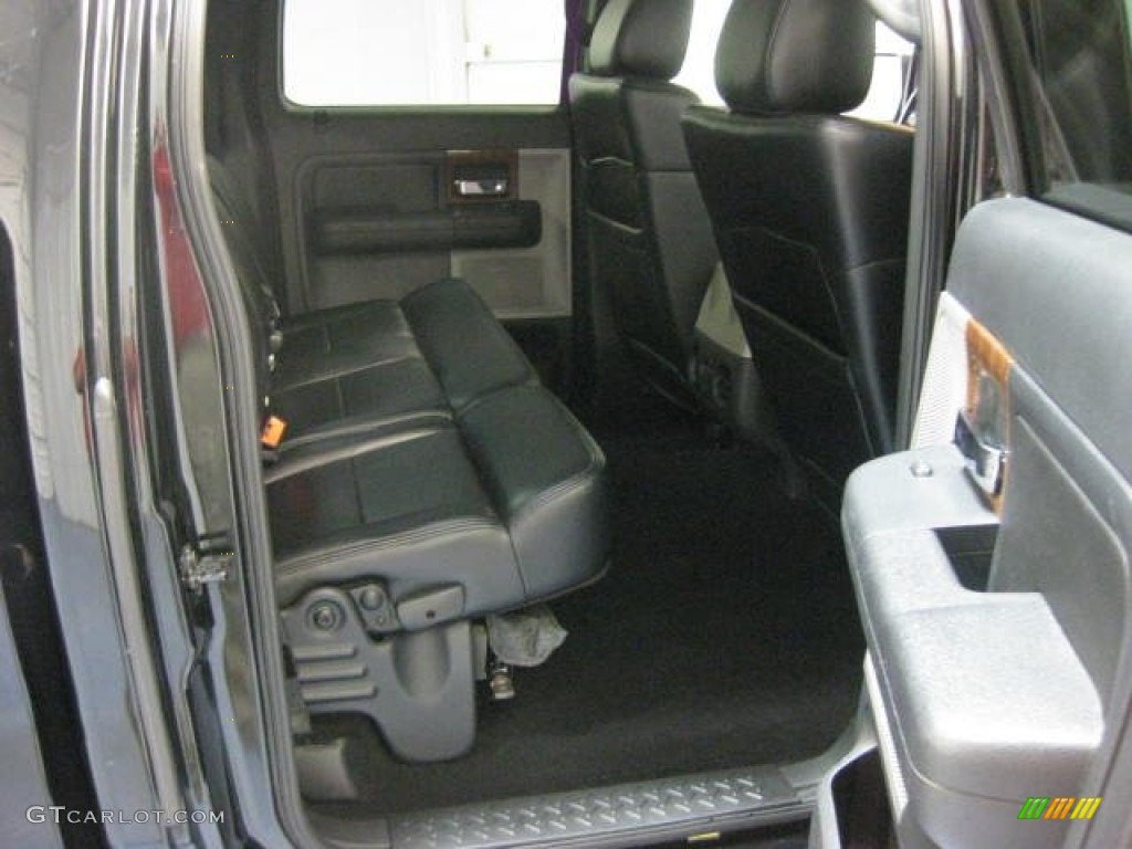 2004 F150 Lariat SuperCrew 4x4 - Black / Black photo #18