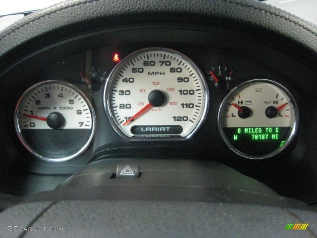 2004 F150 Lariat SuperCrew 4x4 - Black / Black photo #25