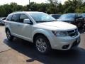 2014 Pearl White Tri-Coat Dodge Journey Limited  photo #2