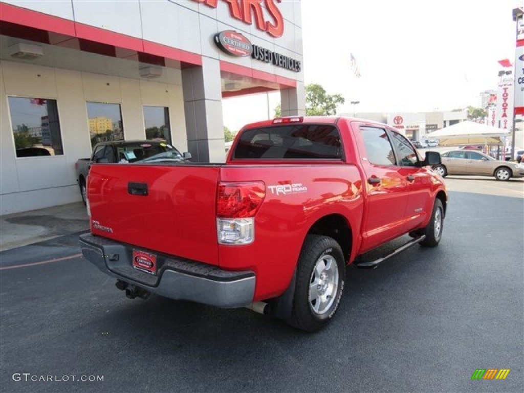 2010 Tundra TRD CrewMax - Radiant Red / Graphite Gray photo #7