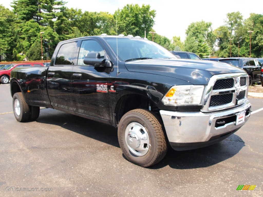 Black 2013 Ram 3500 Tradesman Crew Cab 4x4 Dually Exterior Photo #84821973