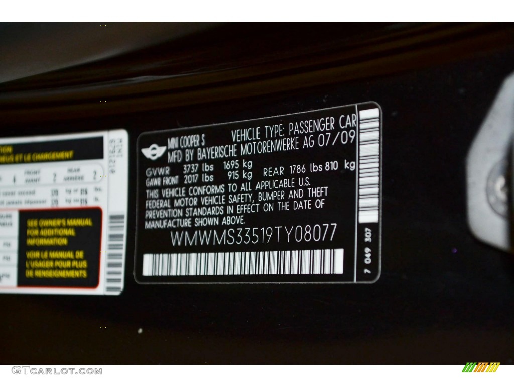 2009 Cooper S Convertible - Midnight Black / Punch Carbon Black Leather photo #10